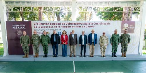 Acuerdan trabajo conjunto en materia de seguridad gobernadora y gobernadores de la región del Mar de Cortés