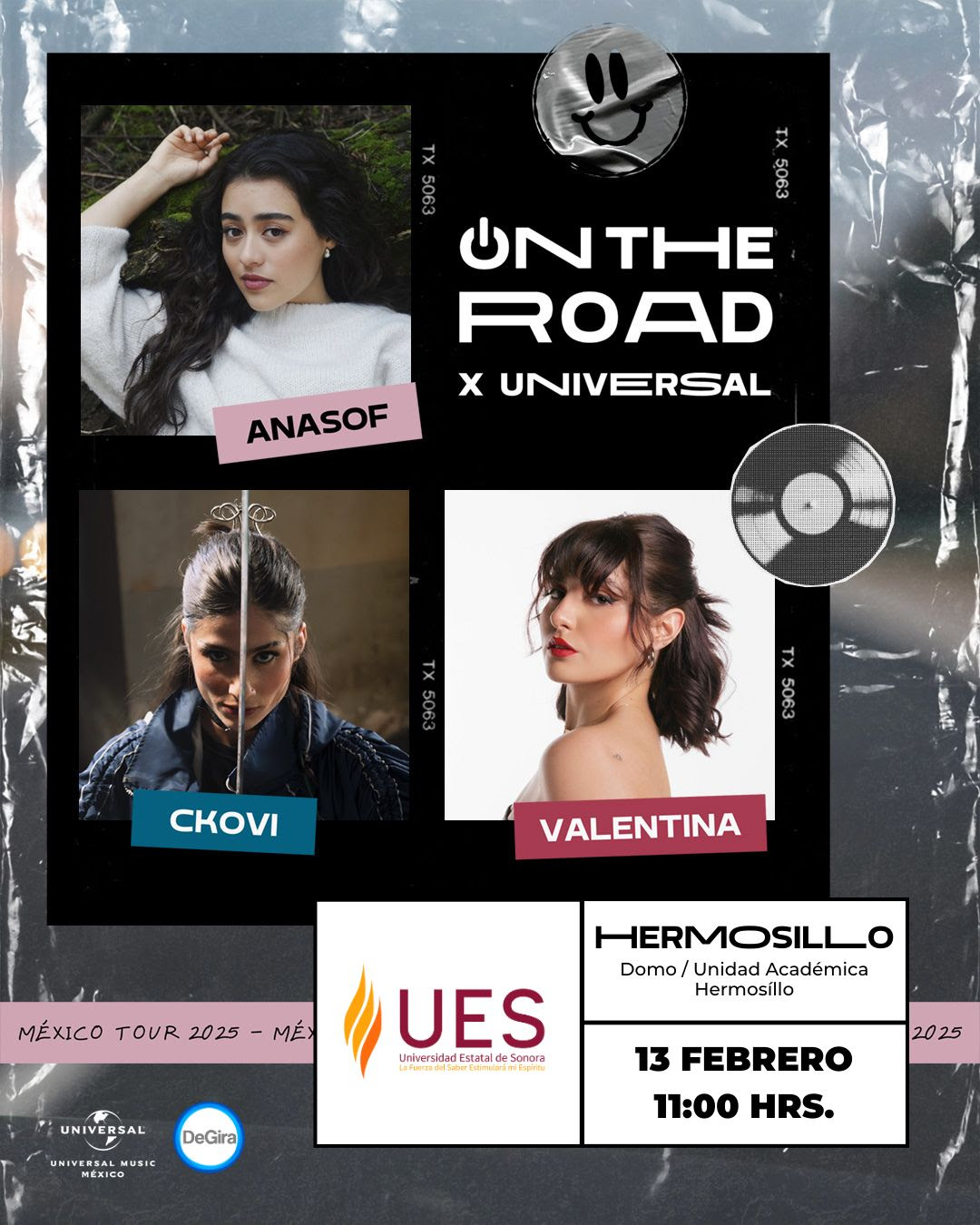 Recibirá Universidad Estatal de Sonora gira musical On The Road x Universal