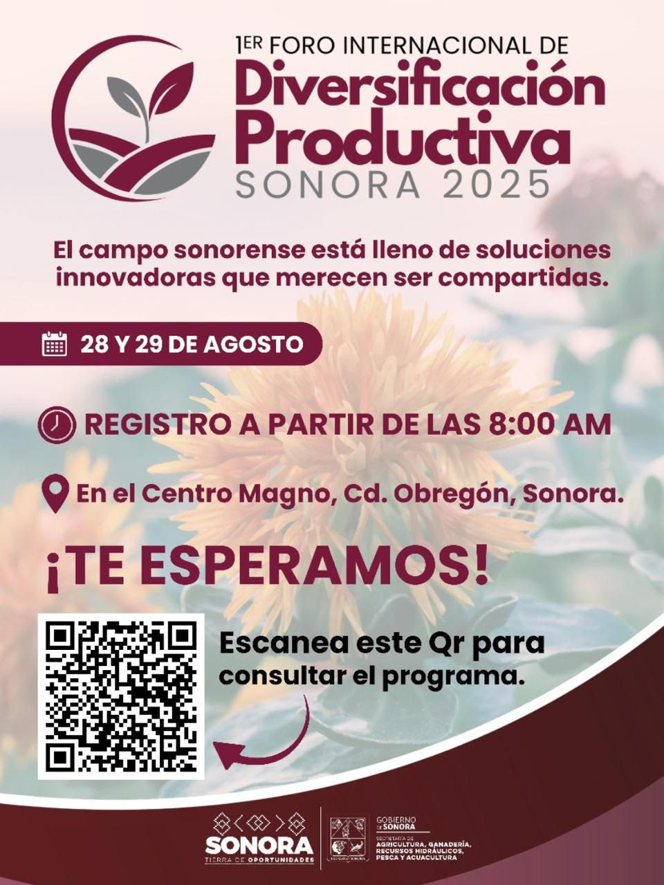 Prepara Gobierno de Sonora Primer Foro Internacional de Diversificación Productiva en Cajeme