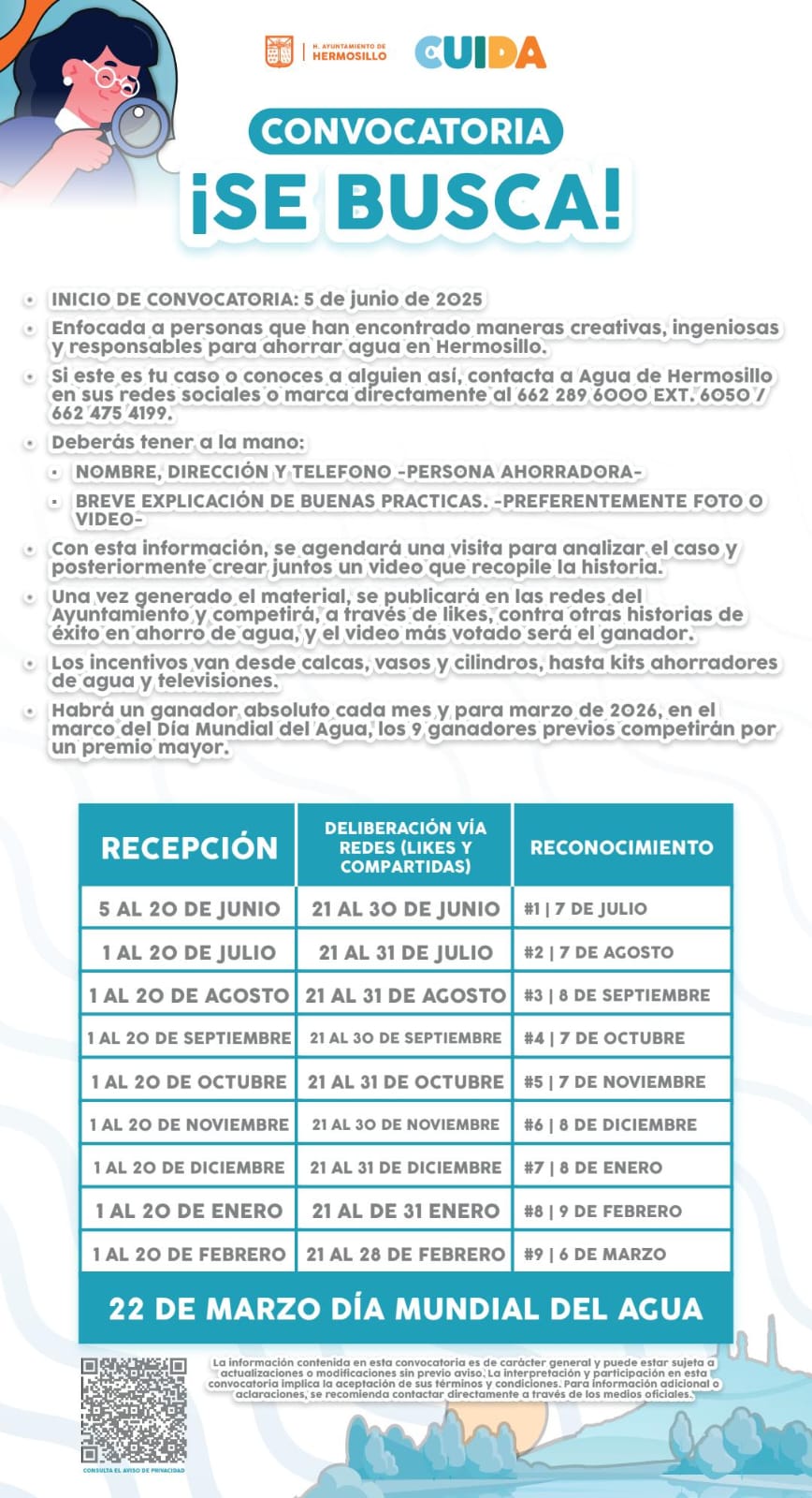 Llama Agua de Hermosillo a usuarios a participar en la convocatoria “Se Busca”