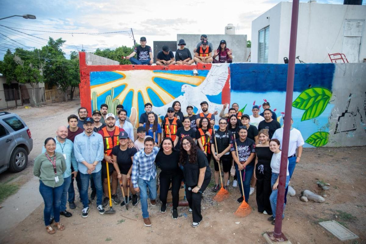 Gobierno de Sonora participa en la Jornada Nacional de Murales por la Paz