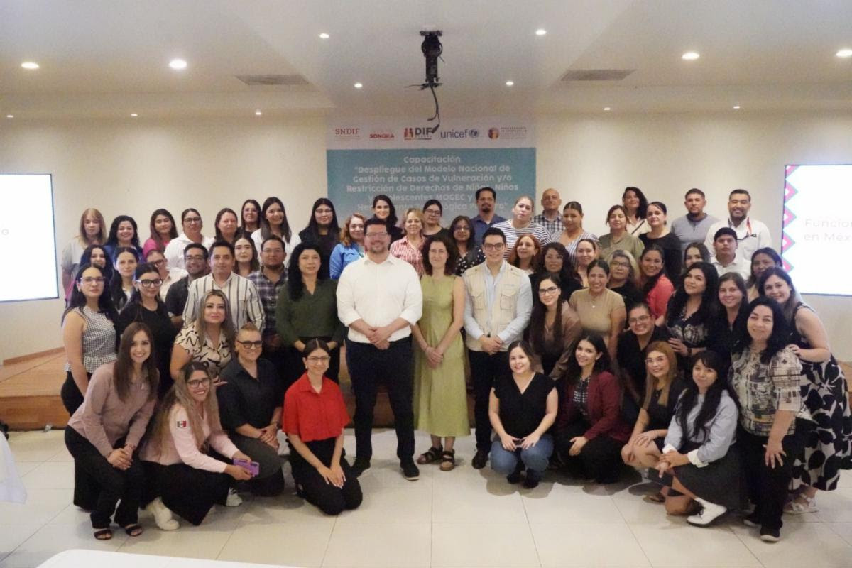 Concluye Gobierno de Sonora capacitación para mejorar la gestión de casos de infantes en situación de vulnerabilidad