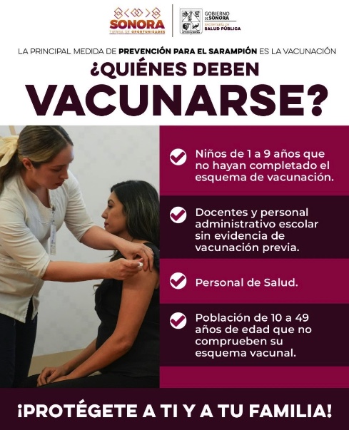 La única manera de evitar el contagio de sarampión es la vacunación: Secretaría de Salud